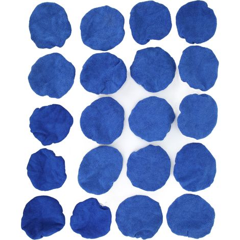 Lot de 20 Bonnets de Polissage Auto Microfibre, Coussinets de Lustrage pour Polisseuse 5-6 Pouces, Protection de Finition Voiture (1/5)