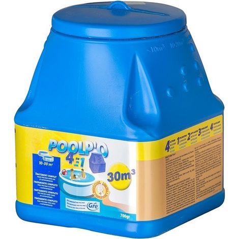 Tratamiento piscina Gre poolp'o multifunción duración 700 g