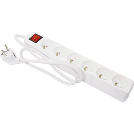 Multiprise 6 prises avec interrupteur