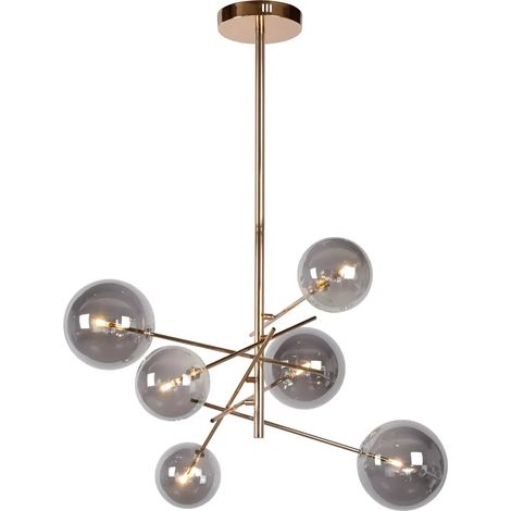 [GEBRAUCHT] B-Ware Lucide Alara   Pendelleuchten ø 72 Cm Led G4 6x1,5 W 2700 K Gold Lampe Leuchte