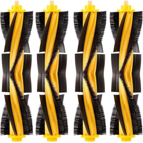 4 Pièces Brosses à Rouleaux Principales Compatibles avec Robots Aspirateurs Ecovacs Deebot Ozmo T8 T9 T5 N8 N7 (1/4)