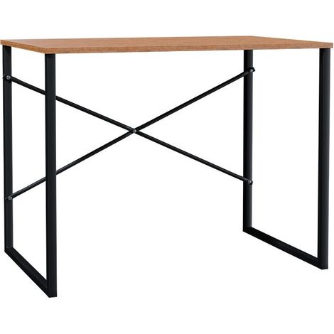 Bureau Zayn pakoworld couleur noir-noyer 90x60x70εcm (1/2)