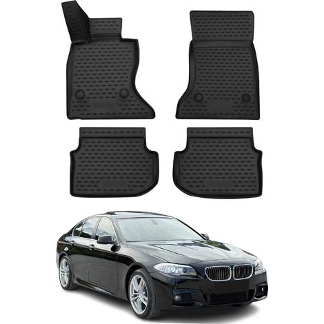 OMAC 3D Tapis de Sol Compatible avec BMW Série 5 F10 F11 2010-2013 Pre-FL 4WD Xdrive Caoutchouc 4Pcs (1/5)