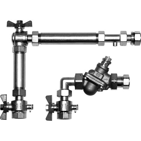 FLOORTEC Baugruppe Differenzdruckregler vertikale Variante für DN15
