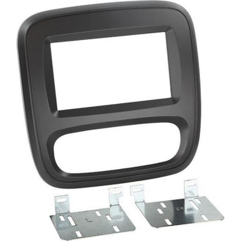 Kit Support Autoradio compatible avec Nissan Opel Vivaro Renault Fiat Noir