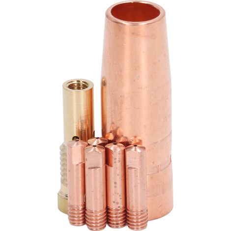 Kit d'accessoires pour pistolet de soudage MIG sans gaz à fil fourré 0,9 mm (0,035 po) avec buses en laiton pour Century FC90 80GL (1/5)