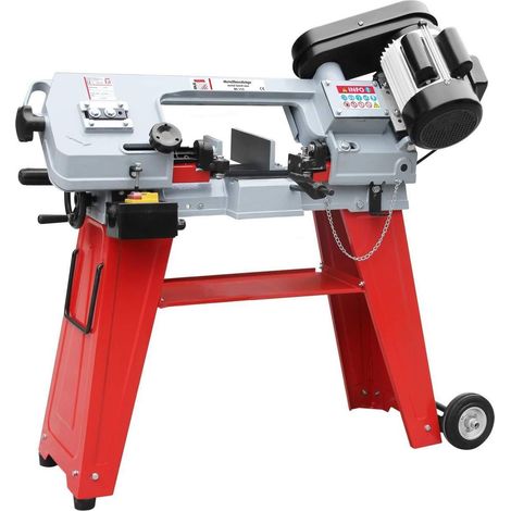 Holzmann – Scie à ruban pour métal – Moteur 230V 0.55 kW – Vitesse 20/29/50 m/min – Capacités de coupe Ø 110 mm à 90°