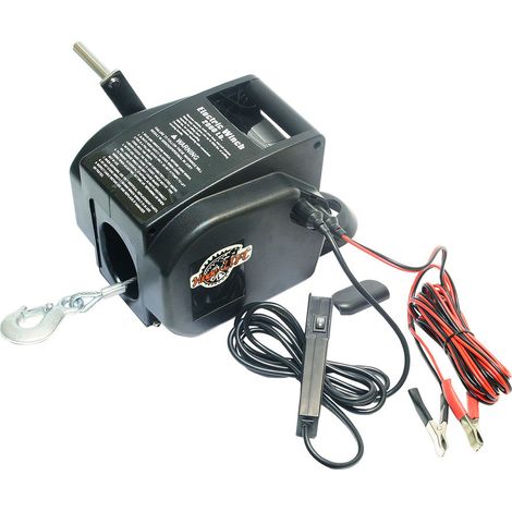 Varan Motors - var-p2000-4 Treuil électrique 12V 907KG, Treuil à câble longueur 9.2m Ø4.75mm pour quad, bateau, auto... (1/5)