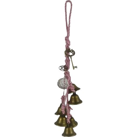 Clochettes Suspendues - Cuivre - 35 cm - Décoration Porte Arbre De Noël - Thème Sorcière - 1 Pièce (1/5)