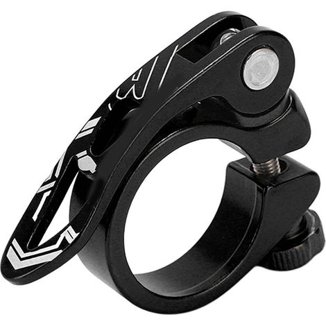 BOLANY Attache Rapide de Tige de Selle VTT en Alliage d'Aluminium, Support de Selle Vélo 34.9mm Noir (1/5)