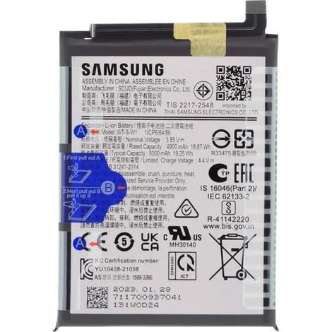 Batterie Interne - SAMSUNG - Galaxy A14 - 5000mAh - Lithium Ion - Originale GH81-23314A (1/4)