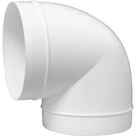 Gomito ventilazione europlast pvc bianco 150 mm angolo 90 gradi