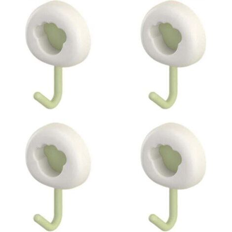 Crochets muraux auto-adhésifs - petits crochets 4 pièces crochets collants crochets d'armoire multifonction crochets de salle de bain pour serviette utilitaire réutilisable pour salon et sall