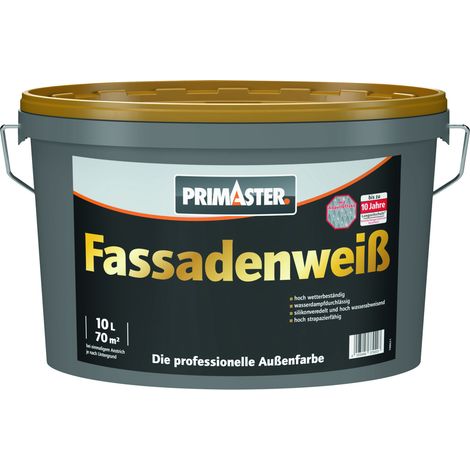 Primaster Fassadenweiß 10 L weiß Außen