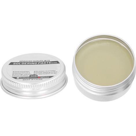 Lötpaste, Flussmittel auf Kolophoniumbasis für niedrige Temperaturen, No-Clean-Lötzubehör, weiß, 30 g (1/5)