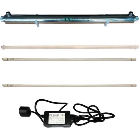 Purificateur d’eau UV55W-2L 12GPM pour la purification de toute la maison, entrée/sortie 3/4 "mâle (ajouter 1 filtre supplémentaire) (1/5)