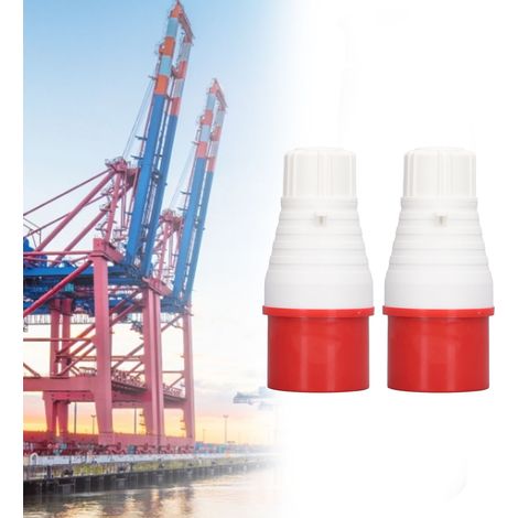 2er-Packung IP44 5-polige wasserdichte Industriesteckdosen, 32 A, 220–380 V/240–415 V (1/5)