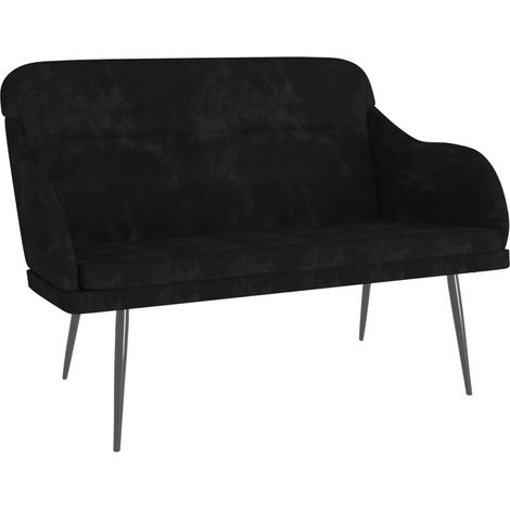 Banco/banco de terciopelo negro 110 x 76 x 80 cm 020010580