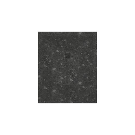 ONDEE - Plato de ducha NOLA 3 - Puede cortarse - 80x100x3cm - Resina - Terrazo negro