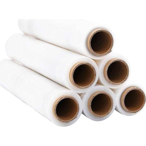 Film étirable 6 pcs transparent 30 μm 50 cm x 150 m