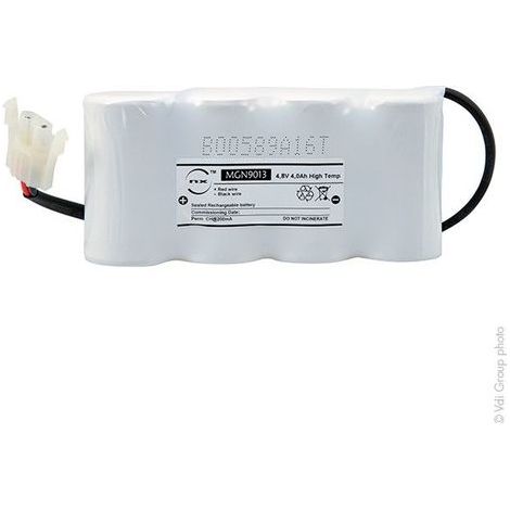 NX - Batterie eclairage secours 4xD ST1+ Backplate + AMP 4.8V 4Ah (1/4)