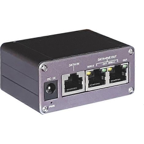 Injecteur PoE industriel mini Gigabit compatible Mikrotik et Ubiquiti, mode de sortie 48 V 60 W (1/5)