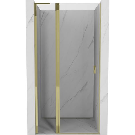 Mexen Mist L porte de douche pivotante 105 cm, transparent, doré - 8A4L-105-000-50-00 (1/5)