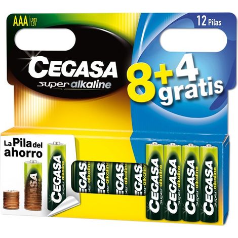 PILE ALCALINE LR03 AAA SET 8+4 - 1,5 V