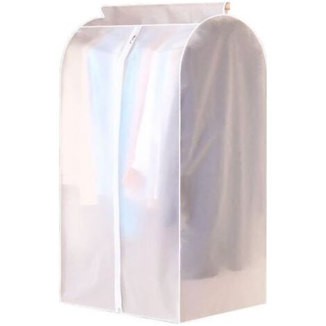 1 sac de rangement pour vêtements, housse de vêtements imperméable, organisateur de vêtements portable, pochette de manteau suspendue, sac de costume, housse de vêtement (50 x 60 x 120 cm) (1/4)