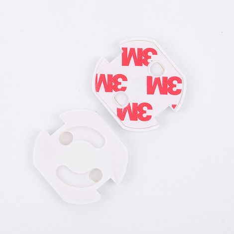 (10) Cache Prise Bébé Français Révolutionnaire Protections Électrique Mécanisme Tournant Adhésif 3M (sans Clés) pour la Sécurité Enfant domestique, Couvercle de la Prise Courant