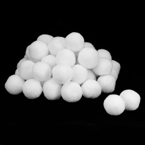 50 Boules de Neige Artificielles 7cm pour Décoration de Noël et Jeux d'Intérieur (1/5)