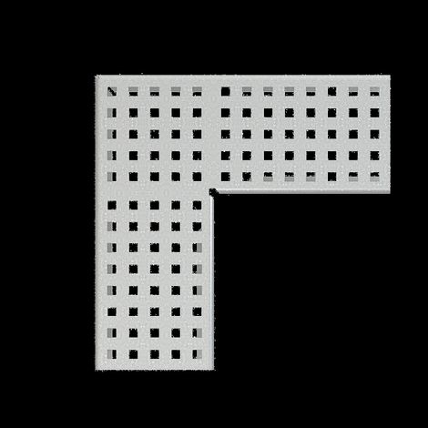 Alcadrain Grille carrée pour gouttière d'évacuation 100 mm, galvanisée (1/2)