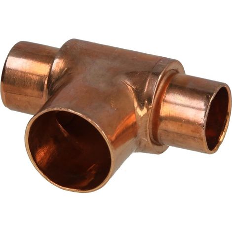 Raccord à braser cuivre té réduit 16 x 22 x 16 mm