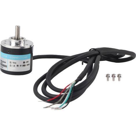 Encodeur incrémental rotatif biphasé AB 5-24 V CC pour bureautique (Ingénierie 1000B)