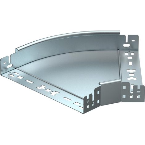 OBO Bettermann Curva de 45° con conexión rápida 60x300 Acero cincado sendzimir, 6041046