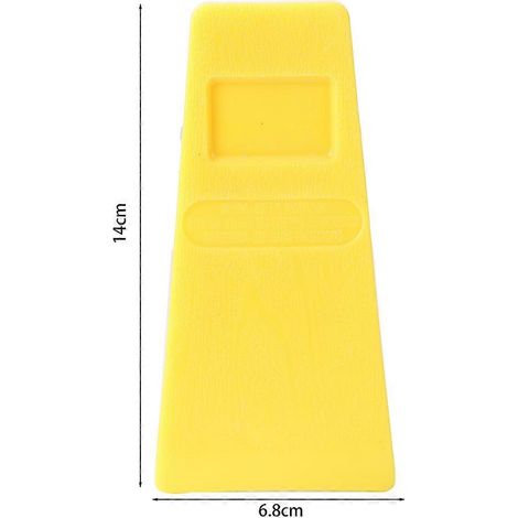Cale de coupe pour bois et plastique de 5/8/10 pouces, outil de coupe à pointes pour tronçonneuse, jaune