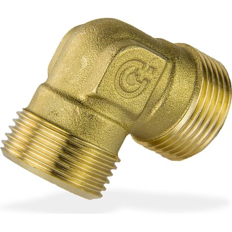 Caleffi Messing Winkel 3/4 Zoll Aussengewinde Eurokonus Klemmverschraubung