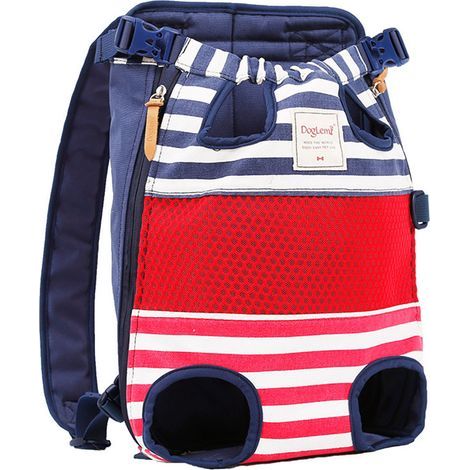 Sac de transport pour animaux, toile respirante, fermeture éclair latérale. (1/4)