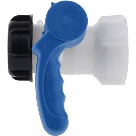 Adaptador universal para IBC, adaptador para válvula de cierre de IBC, válvula de drenaje universal para IBC, adaptador de válvula de mariposa, para tanque de agua de lluvia, tanque de agua de lluvia, (1/5)