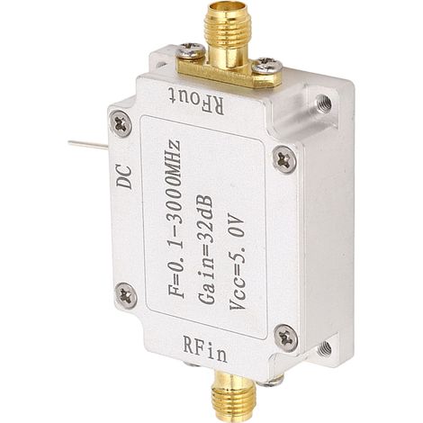 Rauscharmes HF-Verstärkermodul 0,1–3000 MHz, automatische Steuerplatine zur Signalmessung, 5-V-Netzteil (1/5)