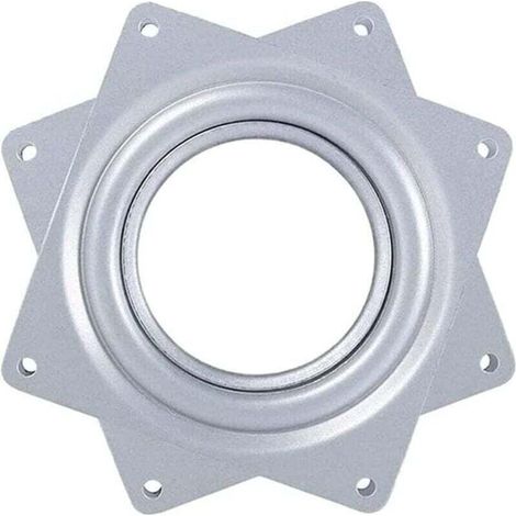 Kugelgelagerte Drehplatte, Drehsockel, 360° drehbare Platte, quadratischer Metalldrehteller, drehbarer Barhocker für Boote, drehbare Sitzplatte für Barhocker, 10 cm (4 Zoll)