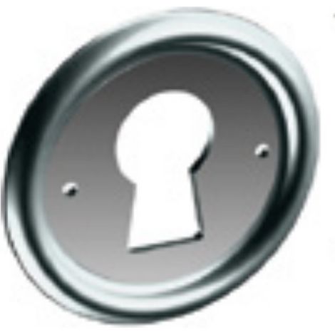 Entrée serrure ronde diamètre 33x2mm épaisseur 0,4mm - MONIN - 770090