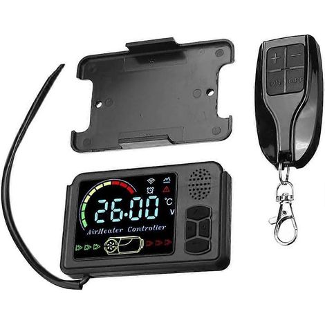 Contrôleur de chauffage d'air diesel 12V/24V, chauffage de stationnement pour véhicule de 1 à 5 kW avec écran LCD, interrupteur et télécommande (1/5)