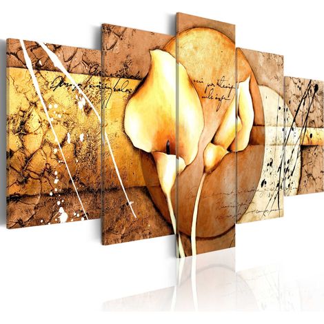 Quadro - Mistero di Calla: Oro - 200x100 (1/4)