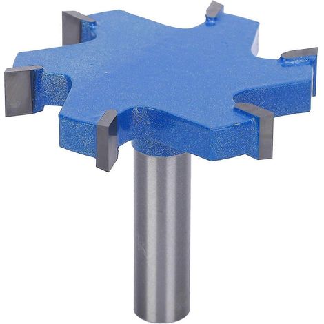 6-schneidiger T-Nutfräser, 12-mm-Schaft, tragbares Holzbearbeitungswerkzeug, 12 x 65 x 10 mm