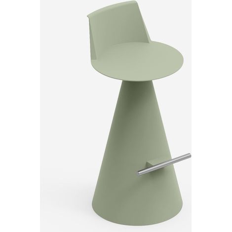 Sgabello design polietilene indoor outdoor Lira - Verde (1/3)