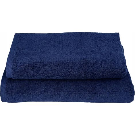 Set di 2 asciugamani da bagno in cotone, assorbenti, per hotel e SPA, 70x140 e 50x90 cm. (1/5)