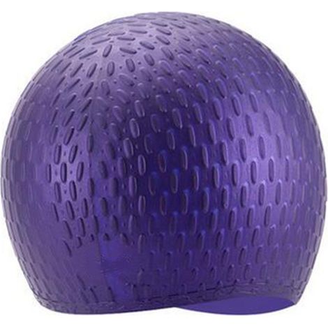 Bonnet de bain en silicone en forme de bulle pour réduire la résistance à l'eau, bonnet de bain réutilisable pour femmes et hommes, préserve votre coiffure