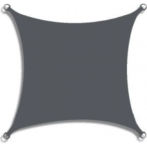 Voile d'ombrage carrée (2 x 2 m), tissu polyester oxford, protection solaire et respirante, idéale pour terrasse et jardin (1/4)
