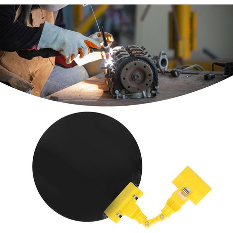 Couvercle de soudage à changement de couleur automatique, couvercle de protection, écran lumineux pour machine à souder, déflecteur anti-lumière intense spécial soudage à l'arc sous argon, jaune (1/5)